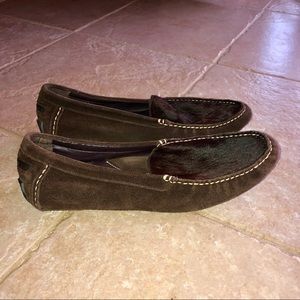 Ralph Lauren Suede Calf Hair Loafers